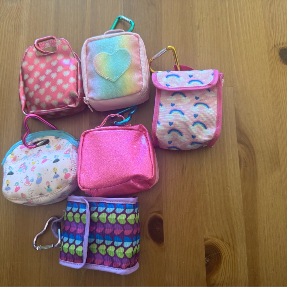 Lot of 6 Doll Purses